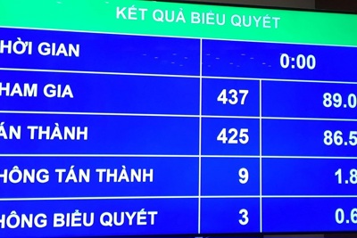 Quốc hội thông qua Nghị quyết về dự toán NSNN năm 2018
