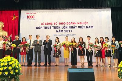 Tổng cục Thuế thông tin về Bảng xếp hạng 1.000 doanh nghiệp nộp thuế TNDN lớn nhất năm 2017