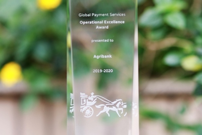 Agribank tiếp tục nhận giải thưởng Chất lượng thanh toán quốc tế xuất sắc 