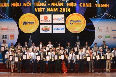 VietinBank nhận cú đúp giải thưởng Nhãn hiệu nổi tiếng năm 2014