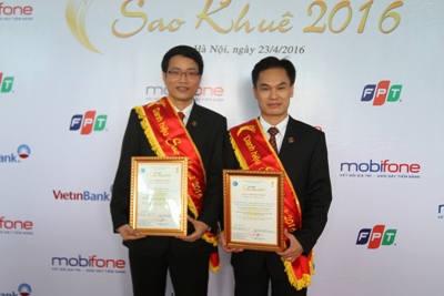 Agribank nhận hai danh hiệu giải thưởng Sao Khuê 2016