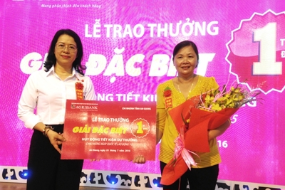 Liên tiếp 2 giải đặc biệt trị giá 1 tỷ đồng từ chương trình tiết kiệm dự thưởng của Agribank 