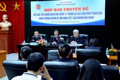 Tổng cục Hải quan: Thu ngân sách năm 2017 dự kiến vượt dự toán giao