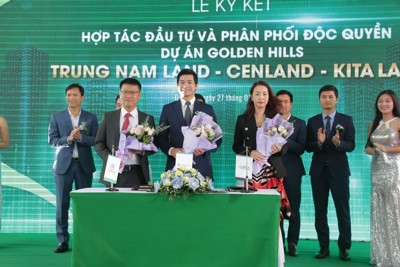 Trung Nam Land - Kita Land - CenLand ký kết hợp tác đầu tư và phân phối độc quyền dự án Golden Hills