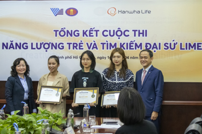  Hanwha Life Việt Nam trao thưởng cho 3 Đại sứ LIME xuất sắc 