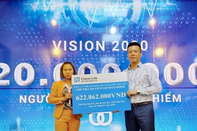 Fubon Life Việt Nam chi trả 622 triệu đồng quyền lợi bảo hiểm cho khách hàng tại Phú Thọ