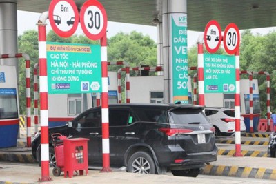 Mỗi ngày thêm 1.600 xe sử dụng dịch vụ thu phí không dừng trên cao tốc Hà Nội - Hải Phòng