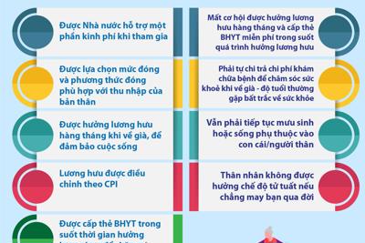 [Infographics] Những lợi ích khi tham gia BHXH tự nguyện