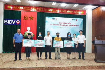 BIC chi trả bảo hiểm hơn 2,6 tỷ đồng cho khách hàng tại Quảng Bình 