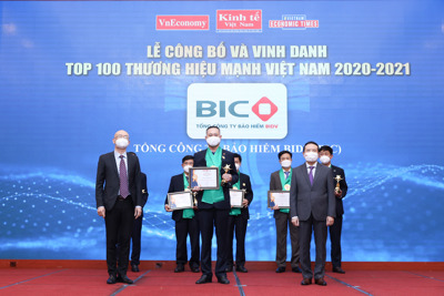 BIC lần thứ 10 được bình chọn Thương hiệu mạnh Việt Nam