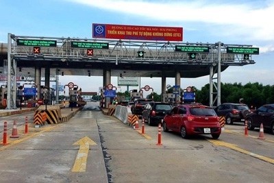 Thí điểm thu phí không dừng hoàn toàn trên cao tốc Hà Nội-Hải Phòng từ quý II/2022