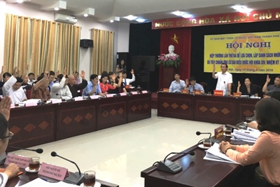 TP. Hồ Chí Minh và Hà Nội: Chốt danh sách người ứng cử đại biểu Quốc hội