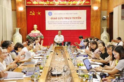 BHXH Việt Nam giao lưu trực tuyến về chính sách BHXH, BHYT, BH thất nghiệp