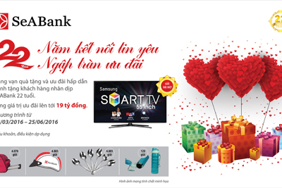 SeABank: “22 năm kết nối tin yêu - ngập tràn ưu đãi”