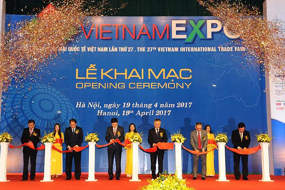 Hơn 500 doanh nghiệp trong nước và quốc tế tham dự Vietnam Expo 2017