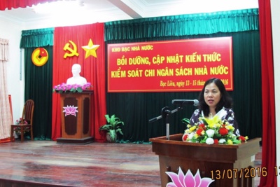 Bồi dưỡng, cập nhật kiến thức kiểm soát chi NSNN cho KBNN Bạc Liêu Bồi dưỡng, cập nhật kiến thức kiểm soát chi NSNN cho KBNN Bạc Liêu