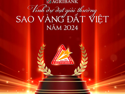 Agribank vinh dự đạt Giải thưởng Sao Vàng đất Việt năm 2024