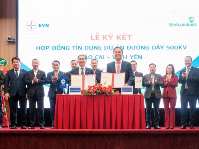 Vietcombank cấp tín dụng hơn 5.470 tỷ đồng cho Dự án đường dây 500 kV Lào Cai – Vĩnh Yên 