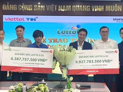 Hai người trúng thưởng độc đắc đầu tiên của xổ số Lotto 5/35 công khai danh tính 