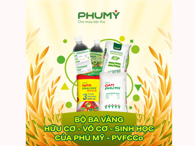 PVFCCo - Phú Mỹ ra mắt Hữu cơ Phú Mỹ Organic, hoàn thiện “Bộ ba vàng” dinh dưỡng cho nông nghiệp bền vững