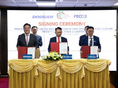 PECC2 ký kết thỏa thuận nguyên tắc thực hiện dự án nhà máy điện LNG Công Thanh 4.500MW