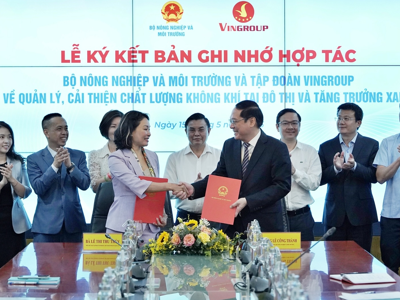 Vingroup và Bộ Nông nghiệp và Môi trường "bắt tay" cải thiện chất lượng không khí