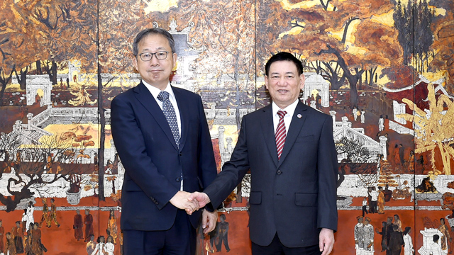 Bộ trưởng Hồ Đức Phớc tiếp Đại sứ Nhật Bản tại Việt Nam 