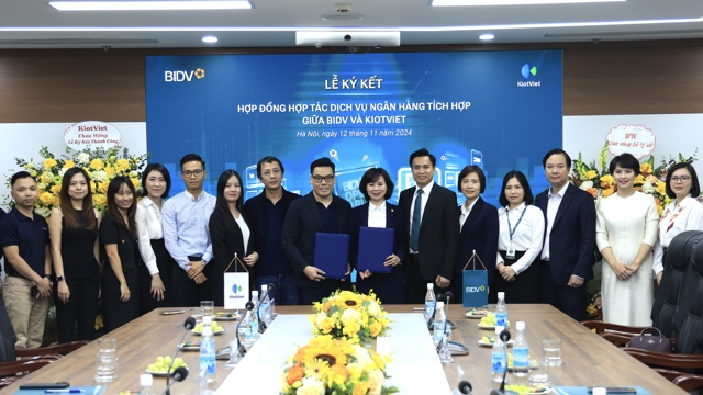 BIDV và KIOTVIET hợp tác triển khai dịch vụ ngân hàng tích hợp