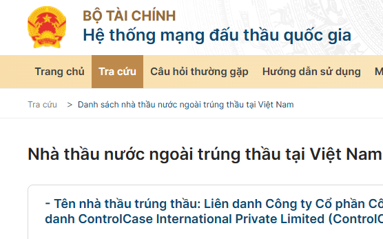 Khảo sát ý kiến người dùng Hệ thống mạng đấu thầu quốc gia