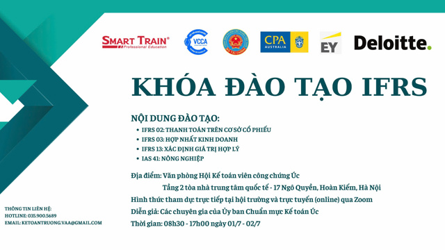  Khóa đào tạo IFRS chuyên sâu: Thúc đẩy lộ trình hội nhập chuẩn mực kế toán quốc tế tại Việt Nam