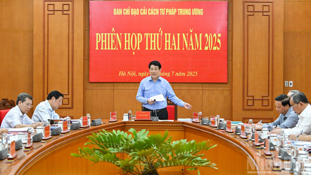 Chùm ảnh: Chủ tịch nước chủ trì Phiên họp thứ hai Ban Chỉ đạo Cải cách tư pháp Trung ương