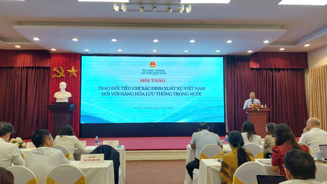 Cần sớm ban hành quy định tiêu chí xác định xuất xứ Việt Nam đối với hàng hóa lưu thông trong nước