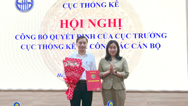 Ông Hoàng Văn Sỹ nhận nhiệm vụ Trưởng Thống kê TP. Huế