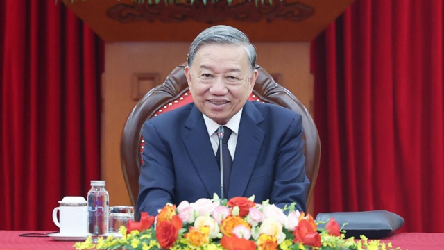Tổng Bí thư Tô Lâm điện đàm với Chủ tịch Đảng Nhân dân Campuchia Hun Sen