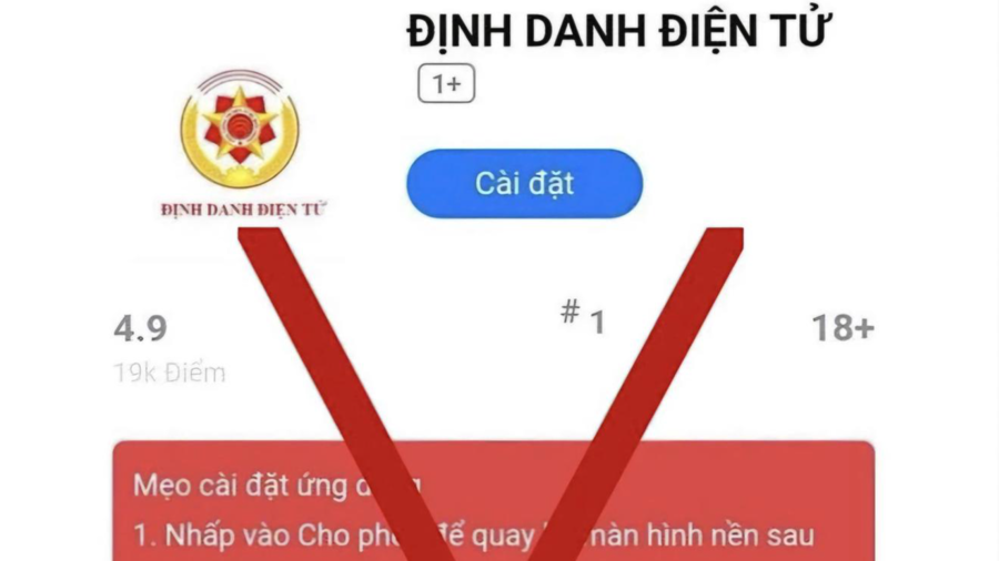Cảnh báo lừa đảo bằng ứng dụng VNeID giả mạo