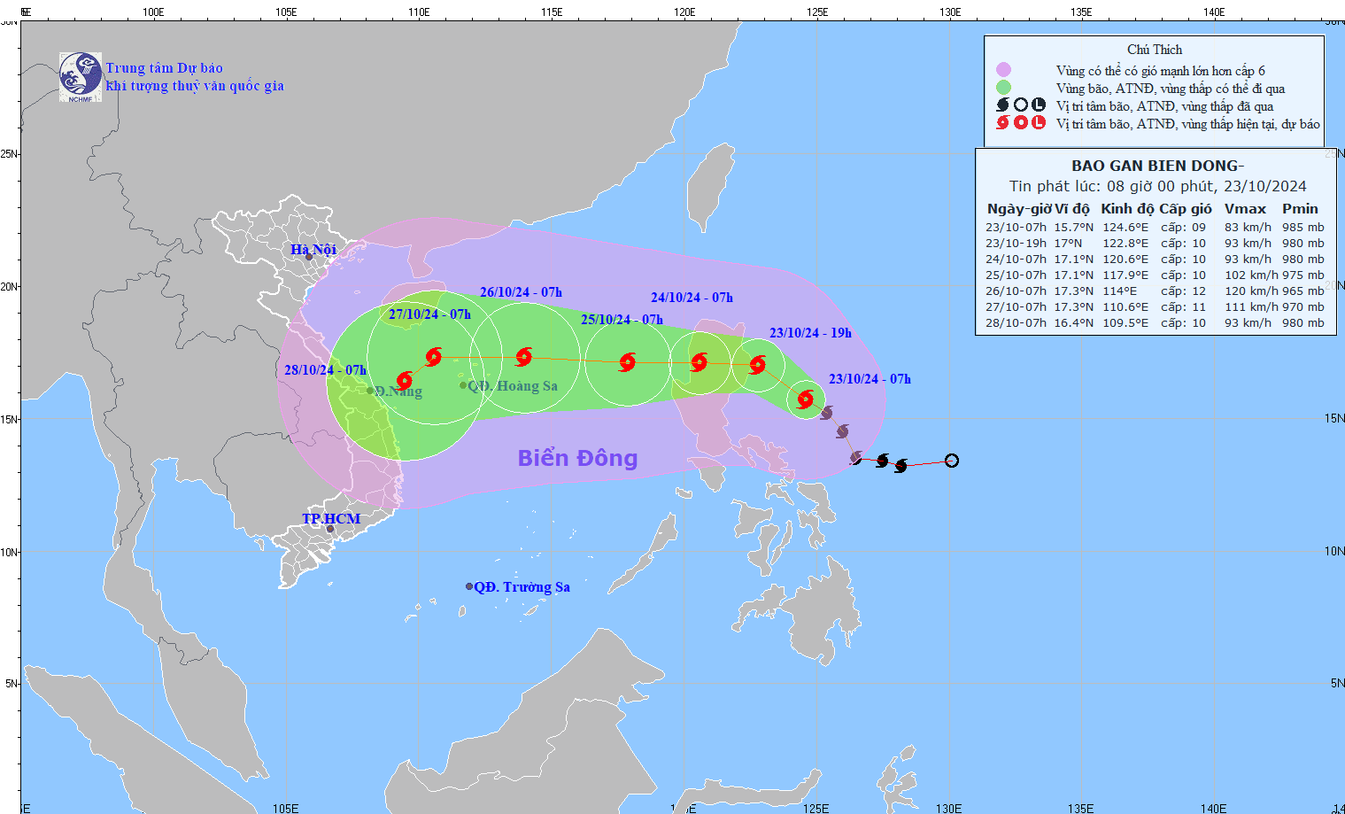 Khi vào Biển Đông, cơn bão này sẽ là cơn bão số 6 năm 2024 đổ bộ vào nước ta.