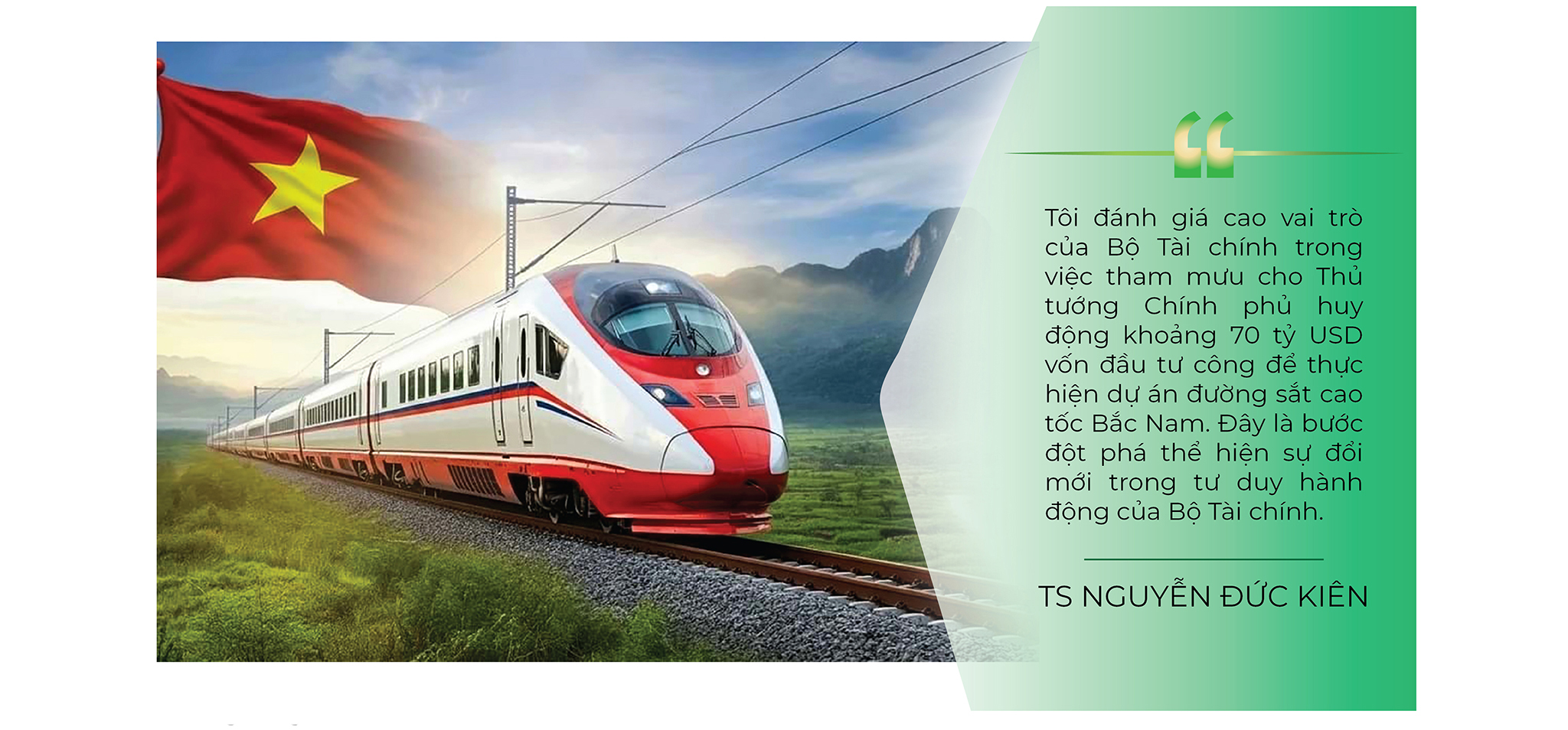 Việc triển khai dự án đường sắt cao tốc Bắc – Nam là một trong những động lực tăng trưởng chiến lược chính để tăng trưởng kinh tế hai con số. Ảnh: ST