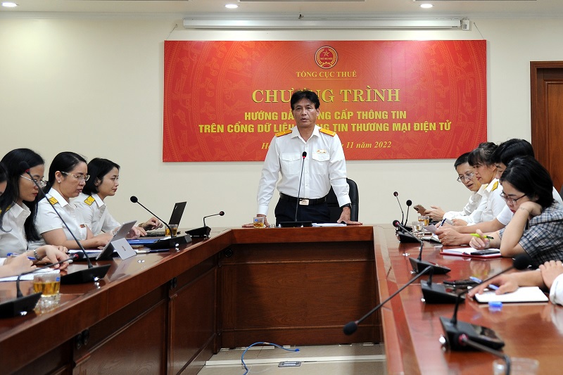  Phó Tổng cục trưởng Tổng cục Thuế Đặng Ngọc Minh phát biểu khai mạc hội nghị