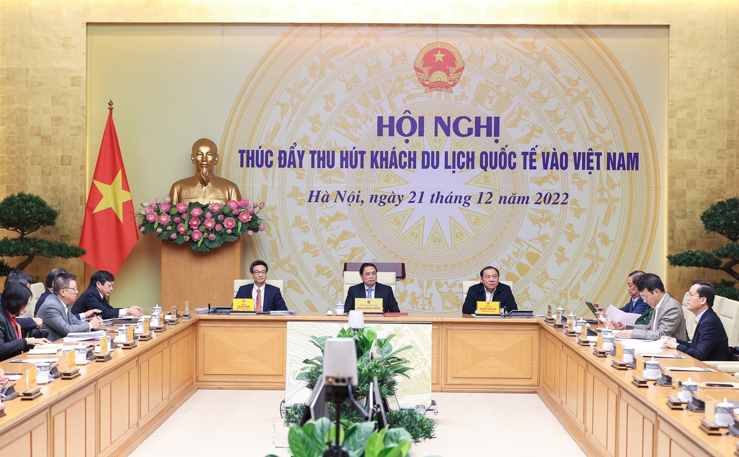 Toàn cảnh Hội nghị thúc đẩy thu hút khách du lịch quốc tế vào Việt Nam.