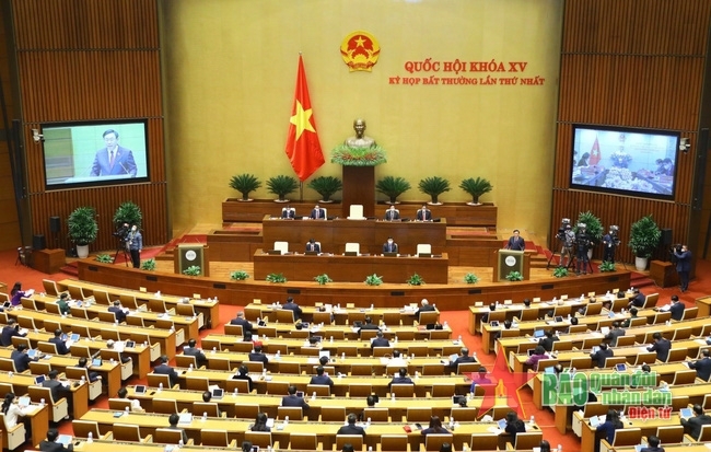 Kỳ họp bất thường lần thứ nhất, Quốc hội khóa XV được đánh giá là một trong mười sự kiện và hoạt động tiêu biểu của Quốc hội năm 2022.