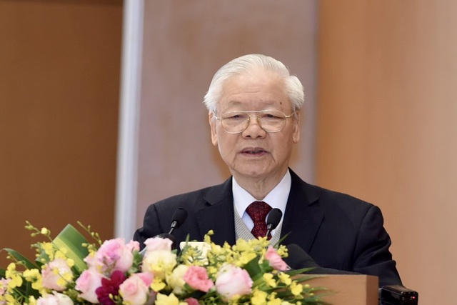 Tổng Bí thư Nguyễn Phú Trọng phát biểu chỉ đạo tại Hội nghị trực tuyến của Chính phủ với địa phương tổng kết công tác năm 2022 và triển khai Kết luận của Trung ương, Nghị quyết của Quốc hội khoá XV về Kế hoạch phát triển kinh tế - xã hội năm 2023. 