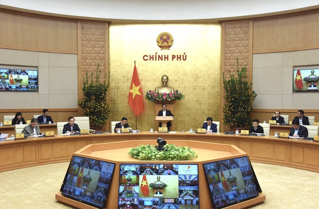 Thủ tướng Phạm Minh Chính phát biểu chỉ đạo tại phiên họp Chính phủ thường kỳ tháng 1/2023.