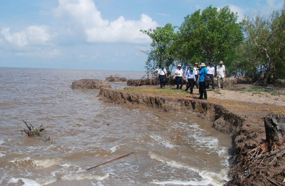 Dự báo, đến năm 2100, nếu mực nước biển dâng 100cm, 6,3% diện tích đất của Việt Nam sẽ bị ngập lụt.