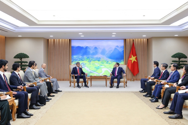Với tiềm năng to lớn về kinh tế - thương mại giữa hai bên, cần hoàn tất đàm phán Hiệp định Đối tác kinh tế toàn diện Việt Nam – UAE trong thời gian sớm nhất - Ảnh: VGP/Nhật Bắc
