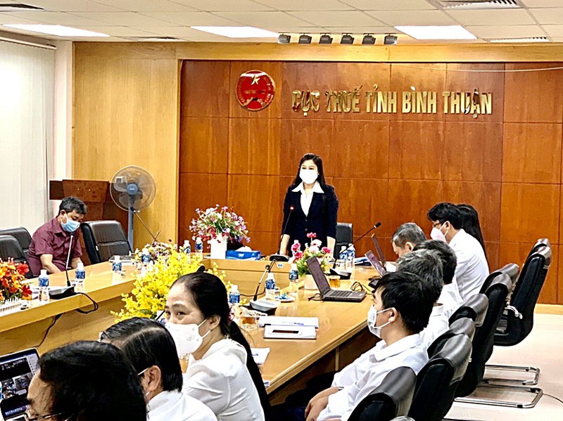Cục Thuế Bình Thuận thu 6 tháng đầu năm 2023 ước đạt 54,28% so với dự toán. Ảnh: Hải Long