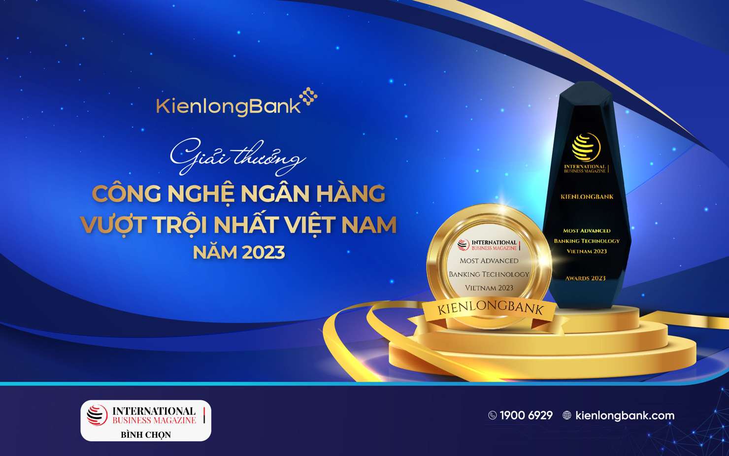 KienlongBank được vinh danh bởi International Business Magazine. Ảnh: KLB