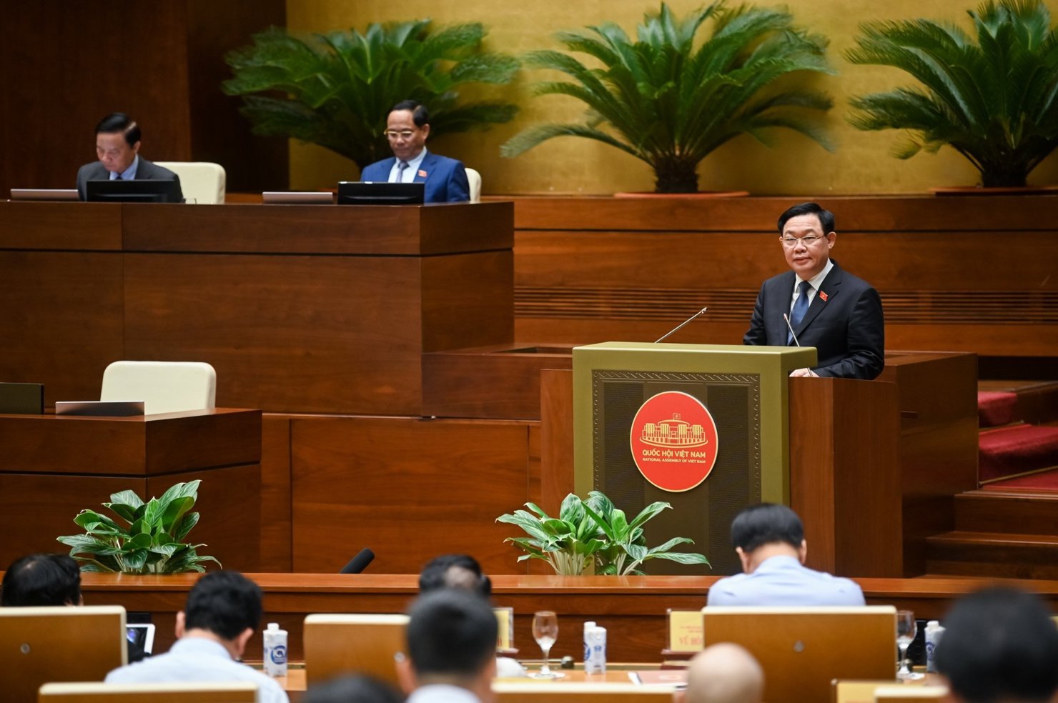 Chủ tịch Quốc hội Vương Đình Huệ phát biểu kết luận Phiên chất vấn và trả lời chất vấn.