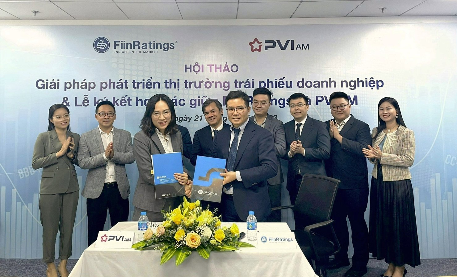 Lễ ký kết hợp tác giữa FiinRatings và PVIAM.