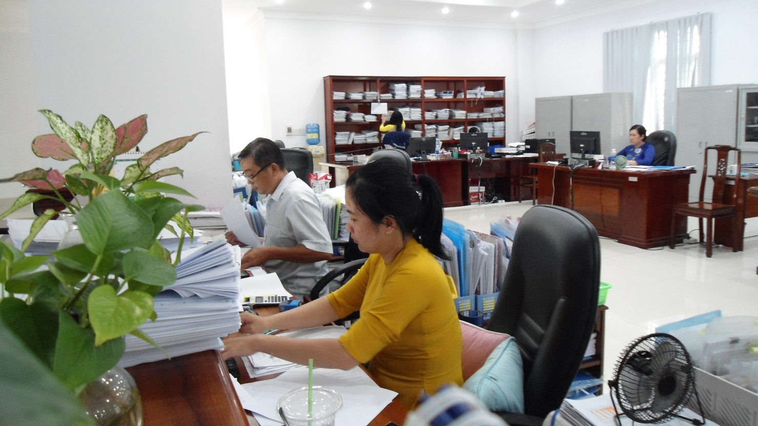 KBNN Kiên Giang thường xuyên thực hiện các giải pháp nâng cao chất lượng phục vụ, mức độ hài lòng của người dân, doanh nghiệp. Ảnh: Thùy Linh.