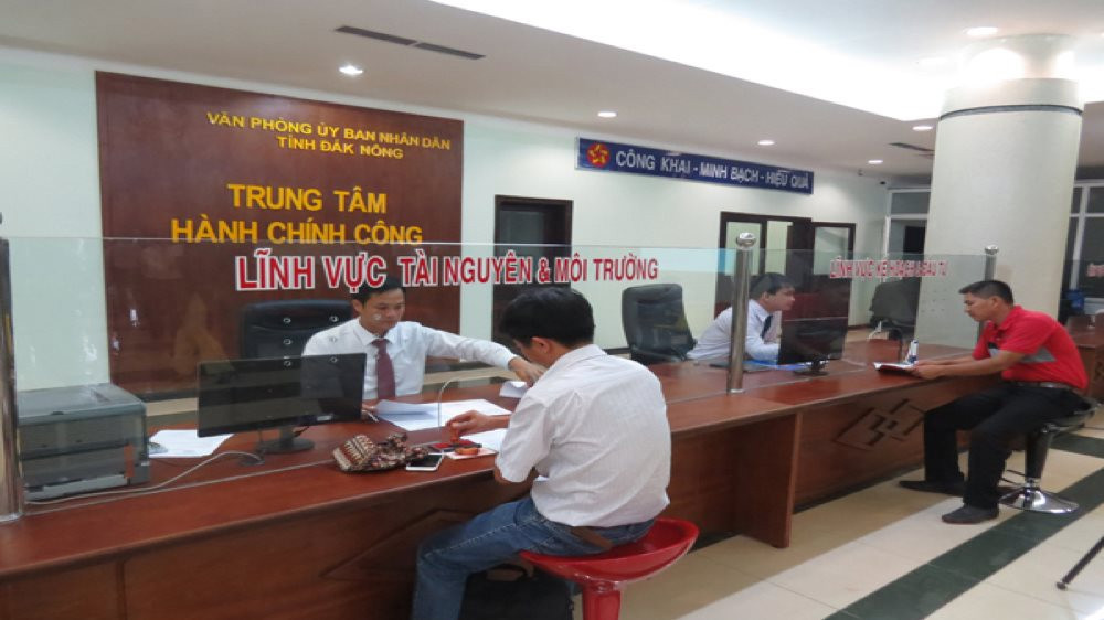 Sở Tài nguyên và Môi trường tỉnh Đắk Nông rút gọn thời gian giải quyết thủ tục hành chính lĩnh vực Tài nguyên và Môi trường.